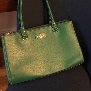 Kate Spade Green Leather Shoulder Bag